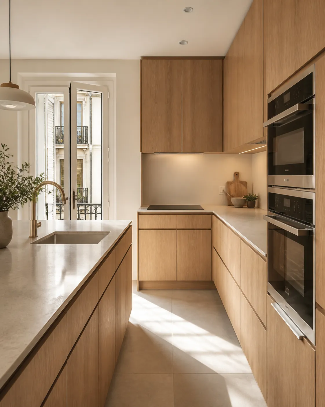 Cocina moderna reformada con mobiliario a medida